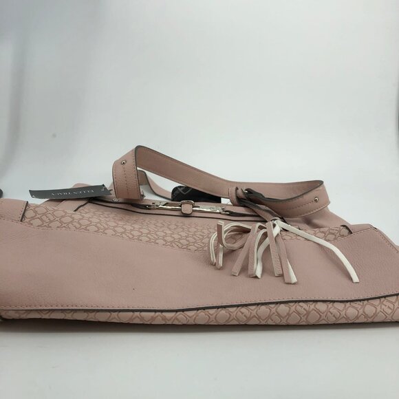 Ellen Tracy Pink Leather Shoulder Bag | Medium Size - Picture 4 of 7